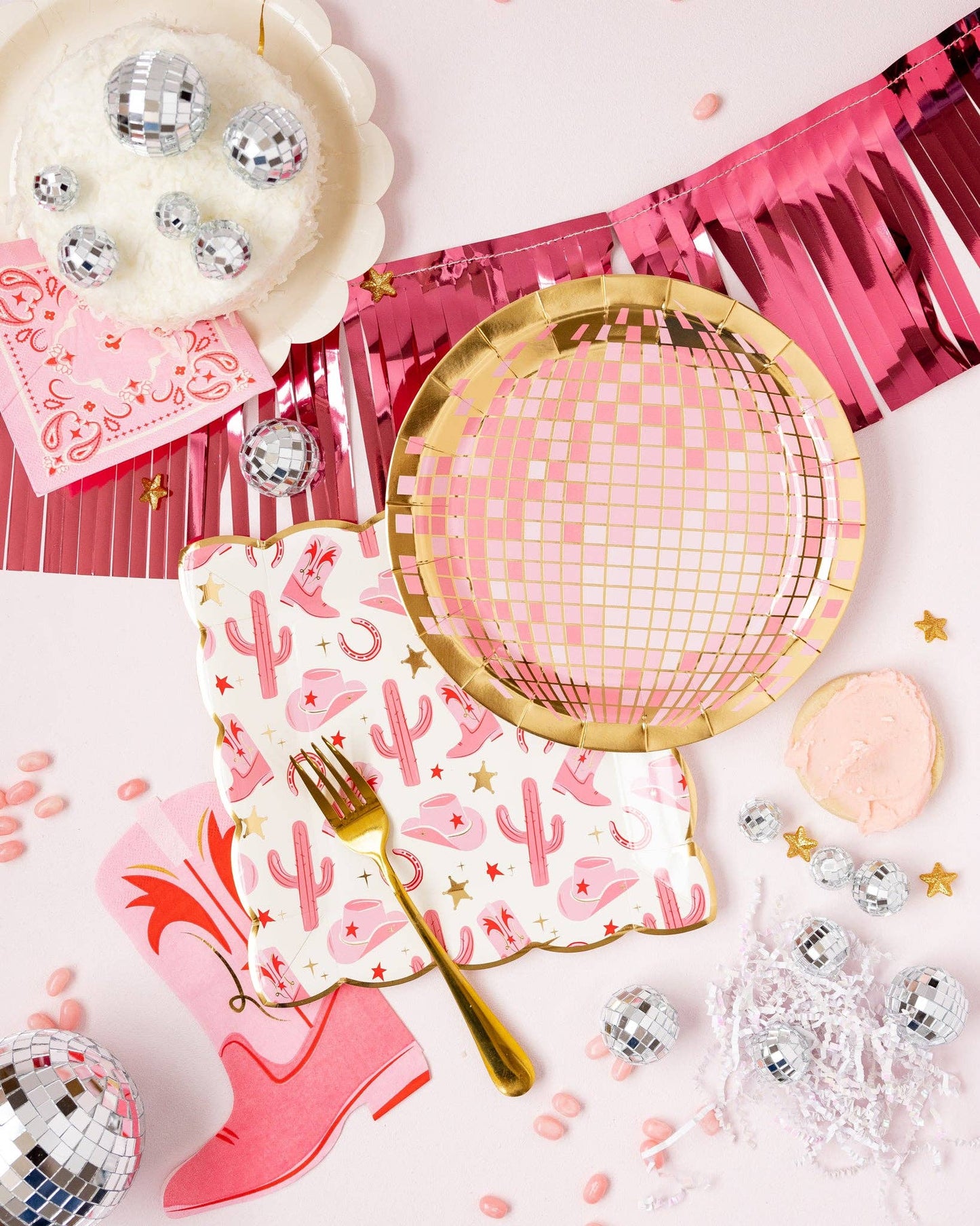 Let’s Go Girls Pattern Paper Plate