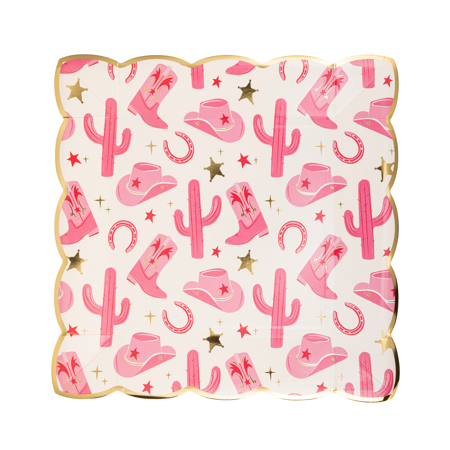 Let’s Go Girls Pattern Paper Plate
