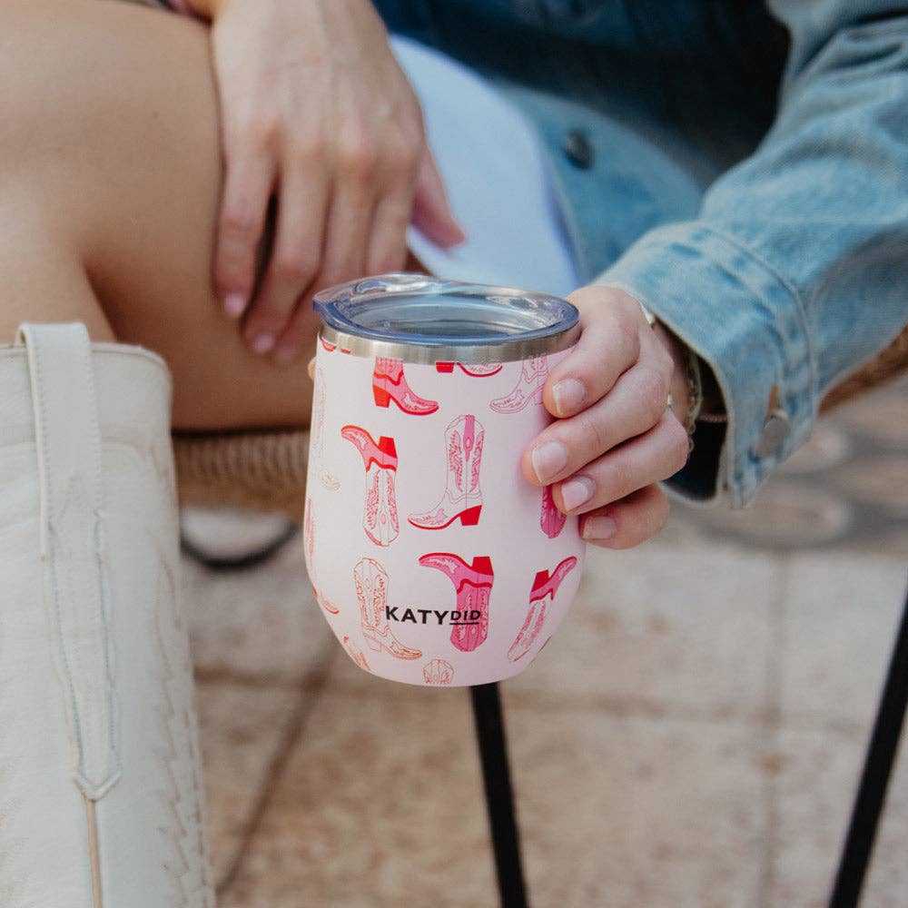 Western Boots Wine Tumbler