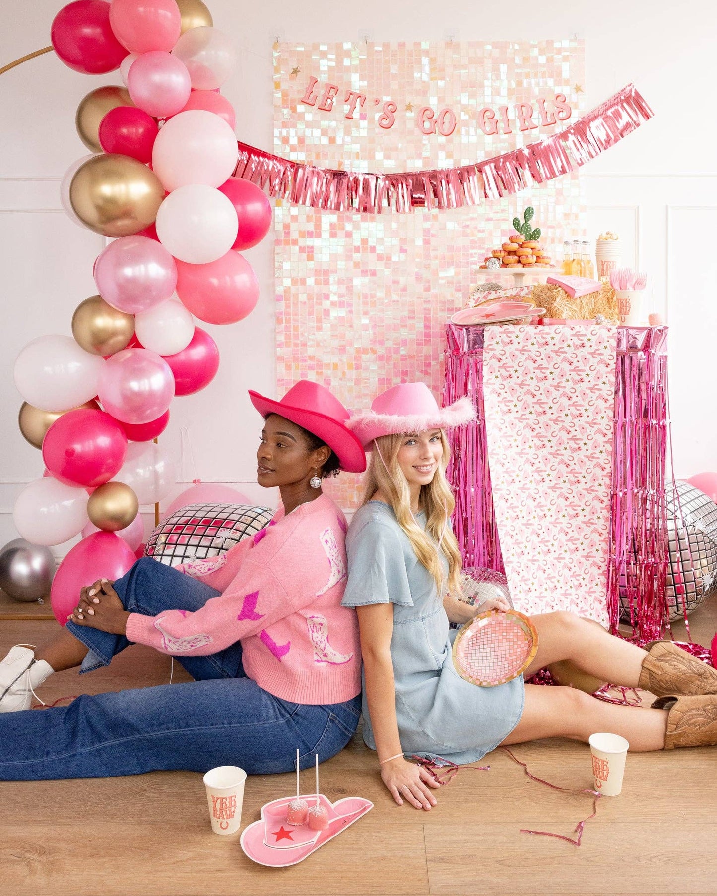 Let’s Go Girls Disco Ball Paper Plate