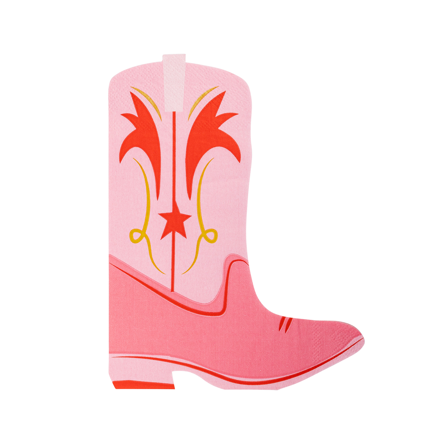 Let’s Go Girls Boot Shaped Paper Dinner Napkin