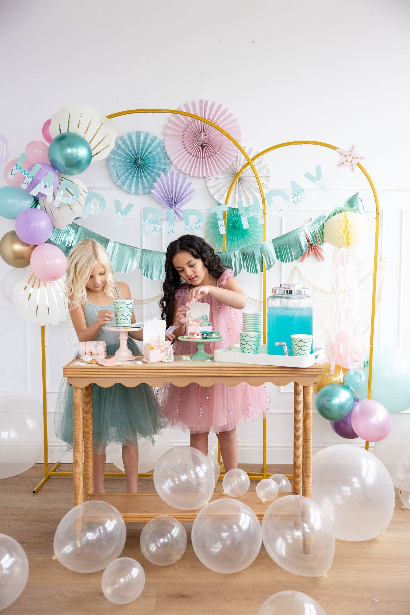 Under the Sea Mermaid Tail Paper Party Cups