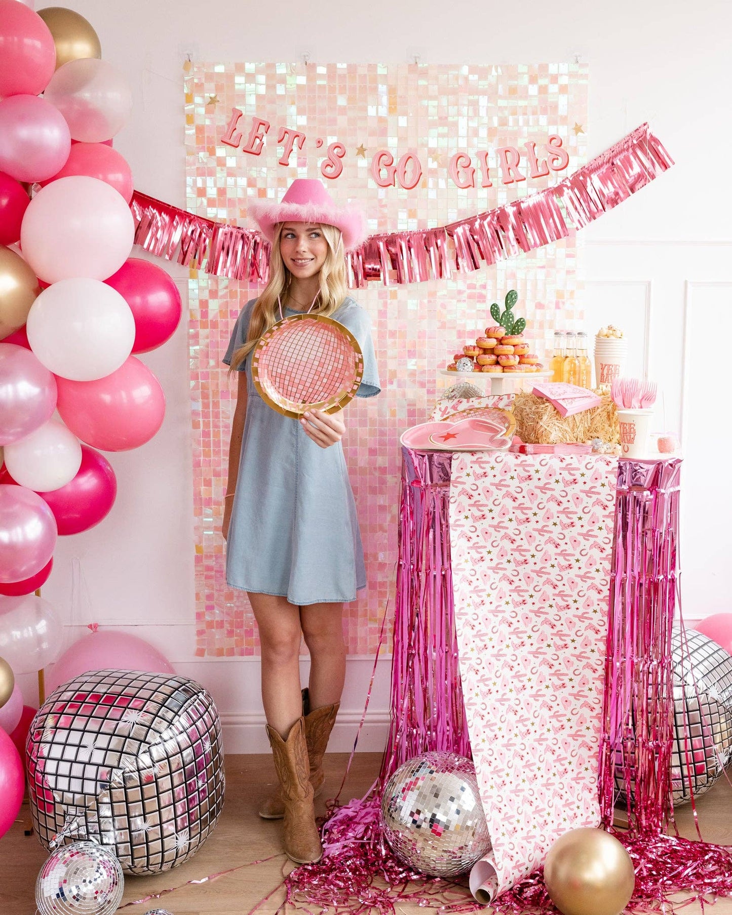 Let’s Go Girls Disco Ball Paper Plate