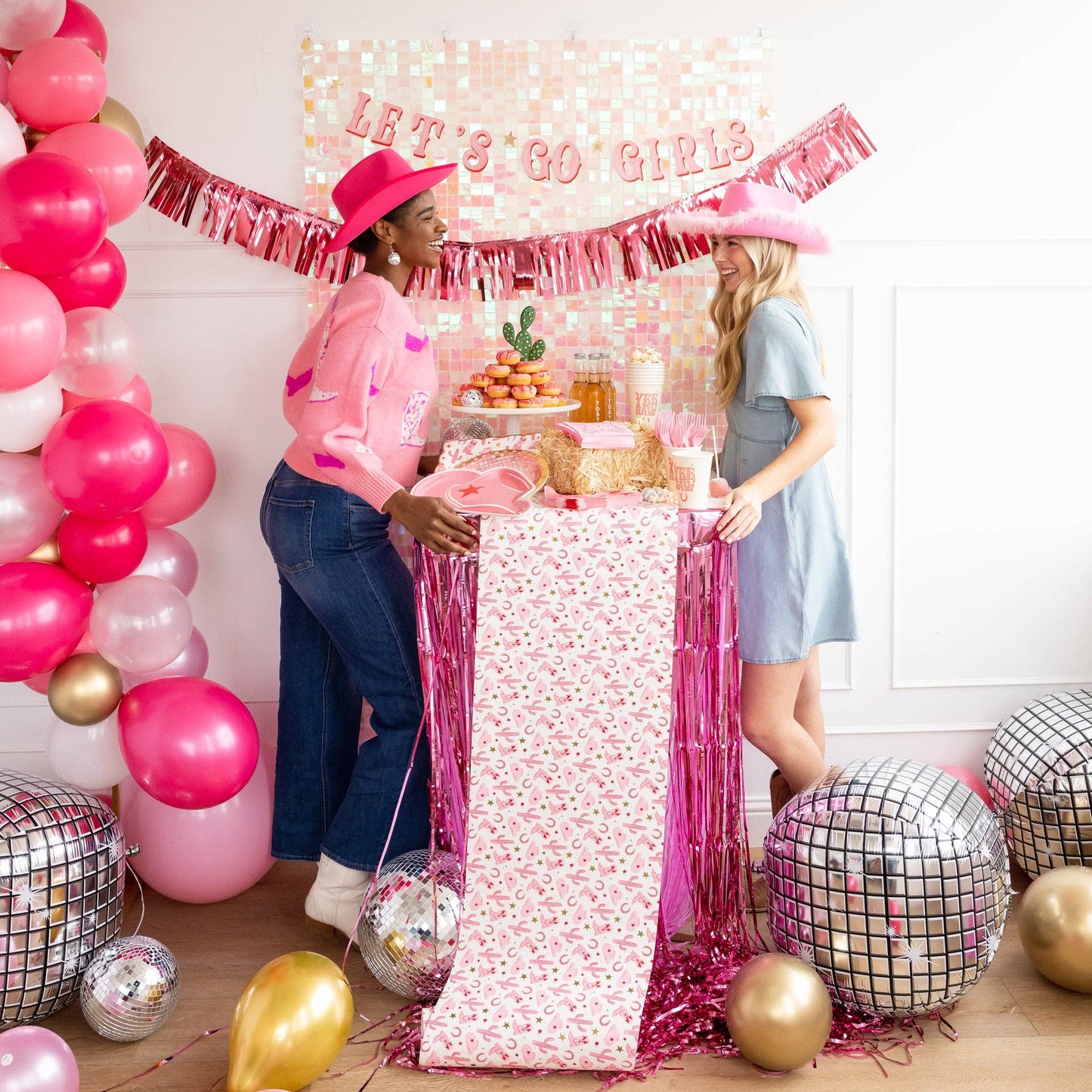 Let’s Go Girls Pattern Paper Table Runner