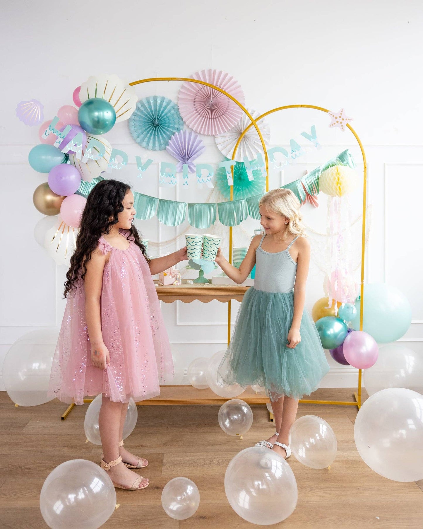 Under the Sea Mermaid Tail Paper Party Cups