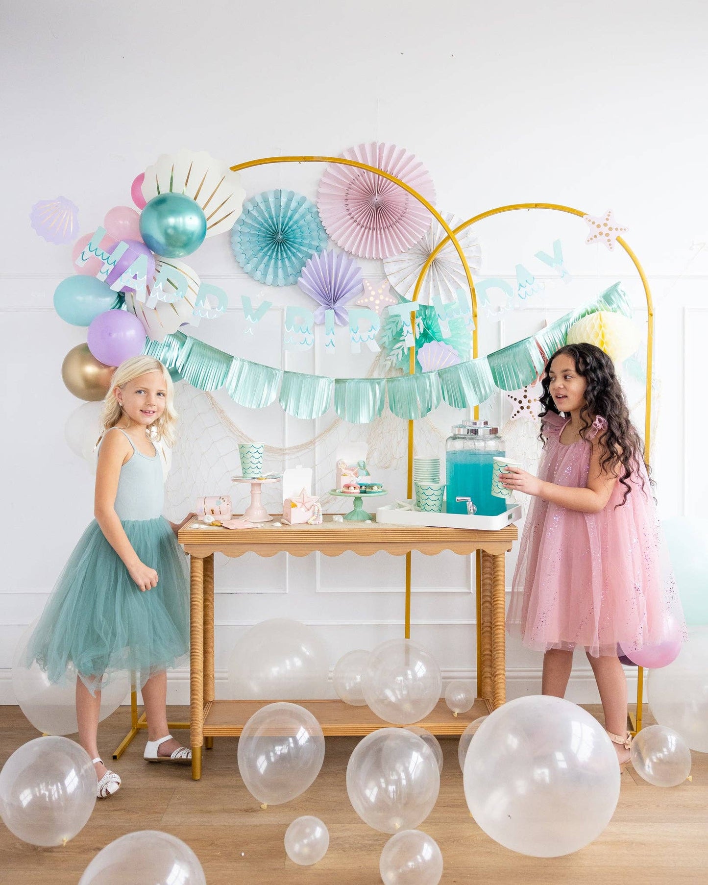 Under the Sea Mermaid Tail Paper Party Cups