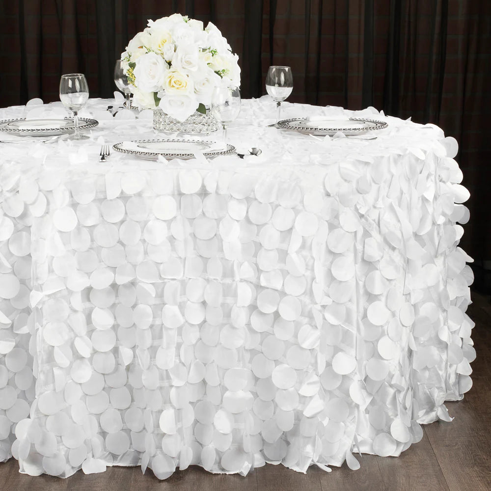 Circle Taffeta Table Cloths
