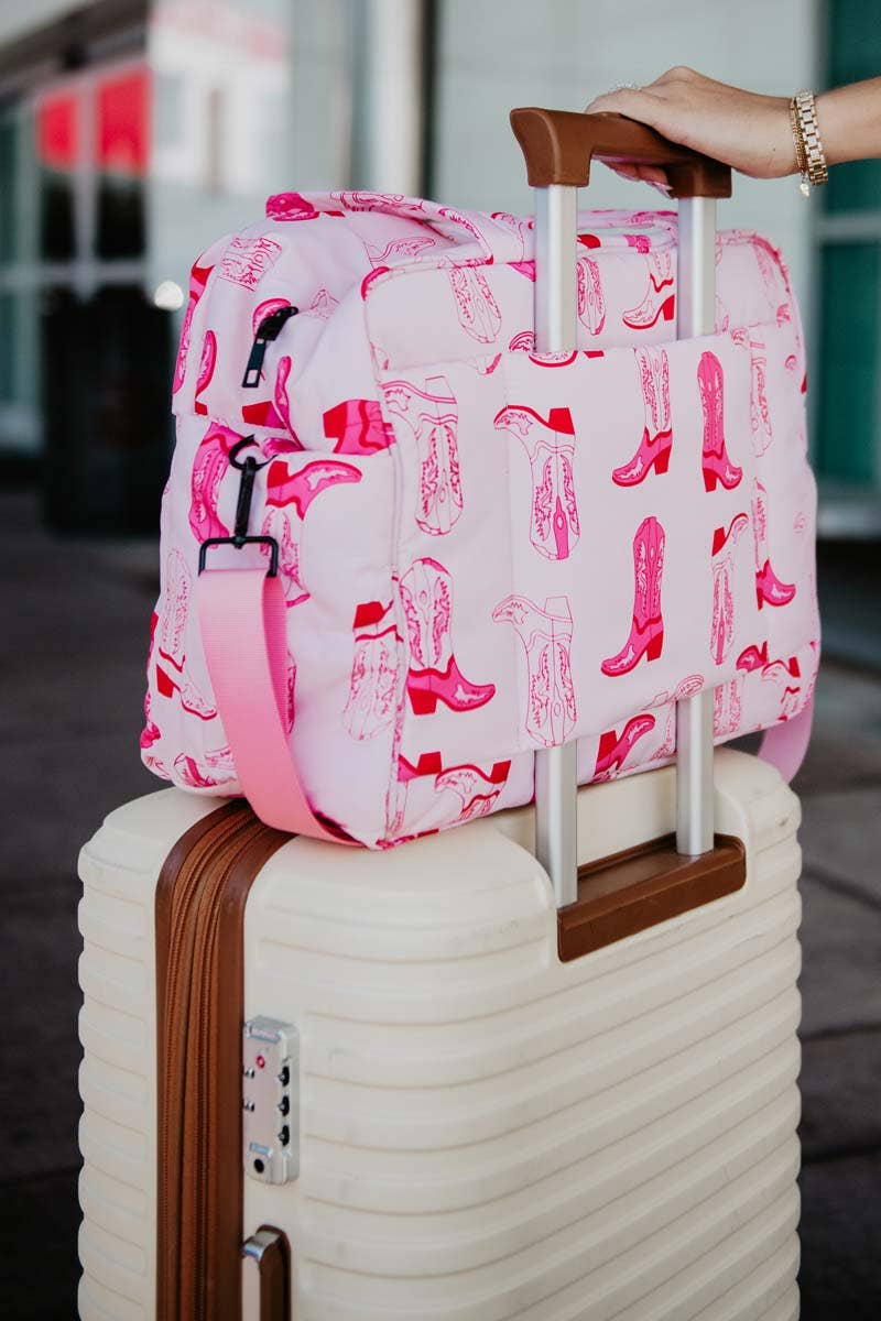 Western Boots Weekender Bag