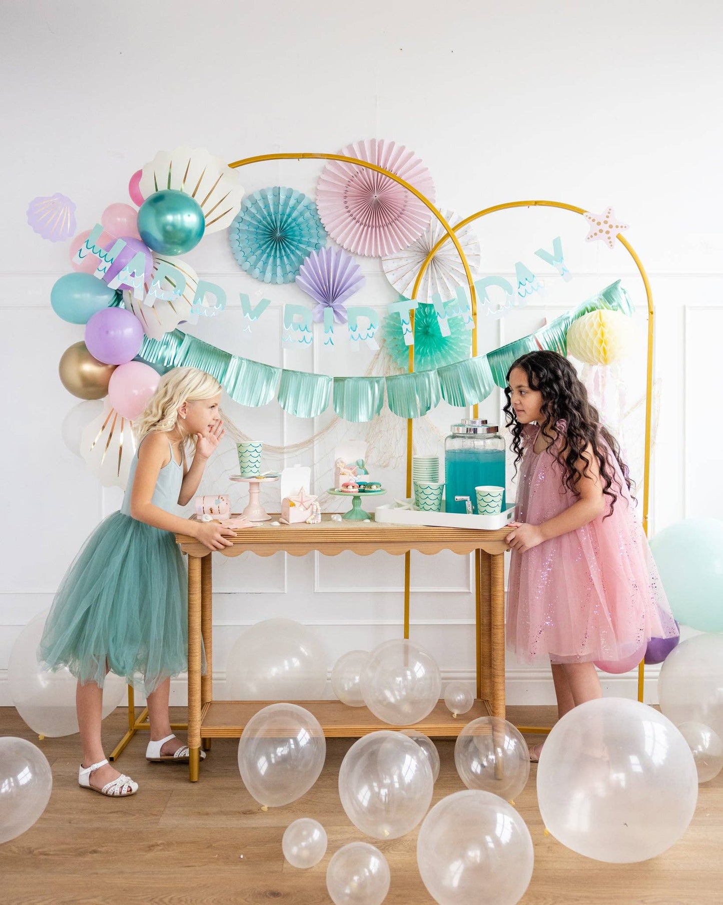 Under the Sea Mermaid Tail Paper Party Cups