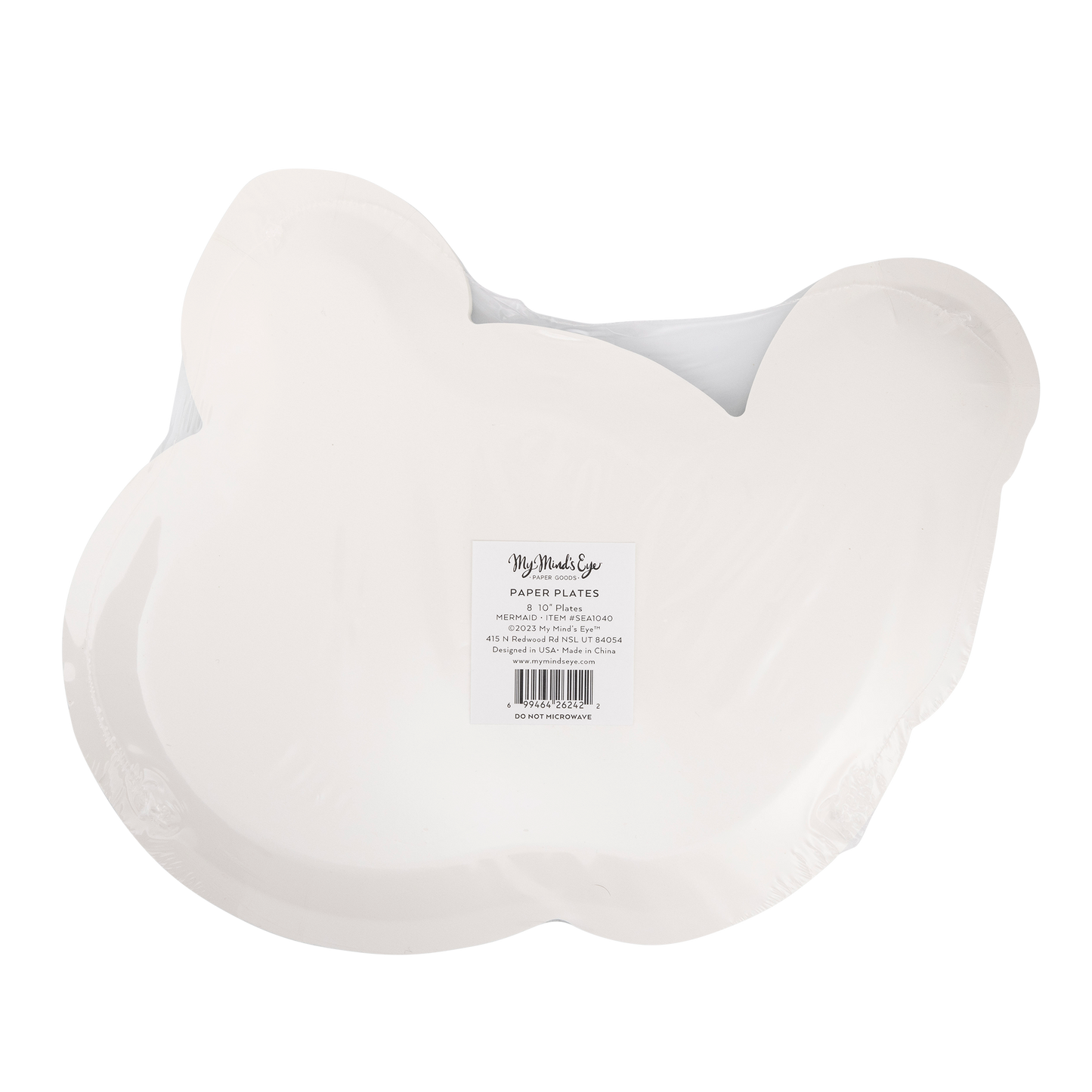 Under the Sea Mermaid Shaped Paper Plate