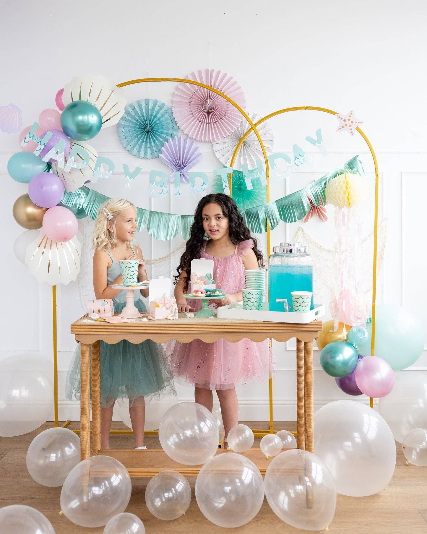 Under the Sea Mermaid Tail Paper Party Cups