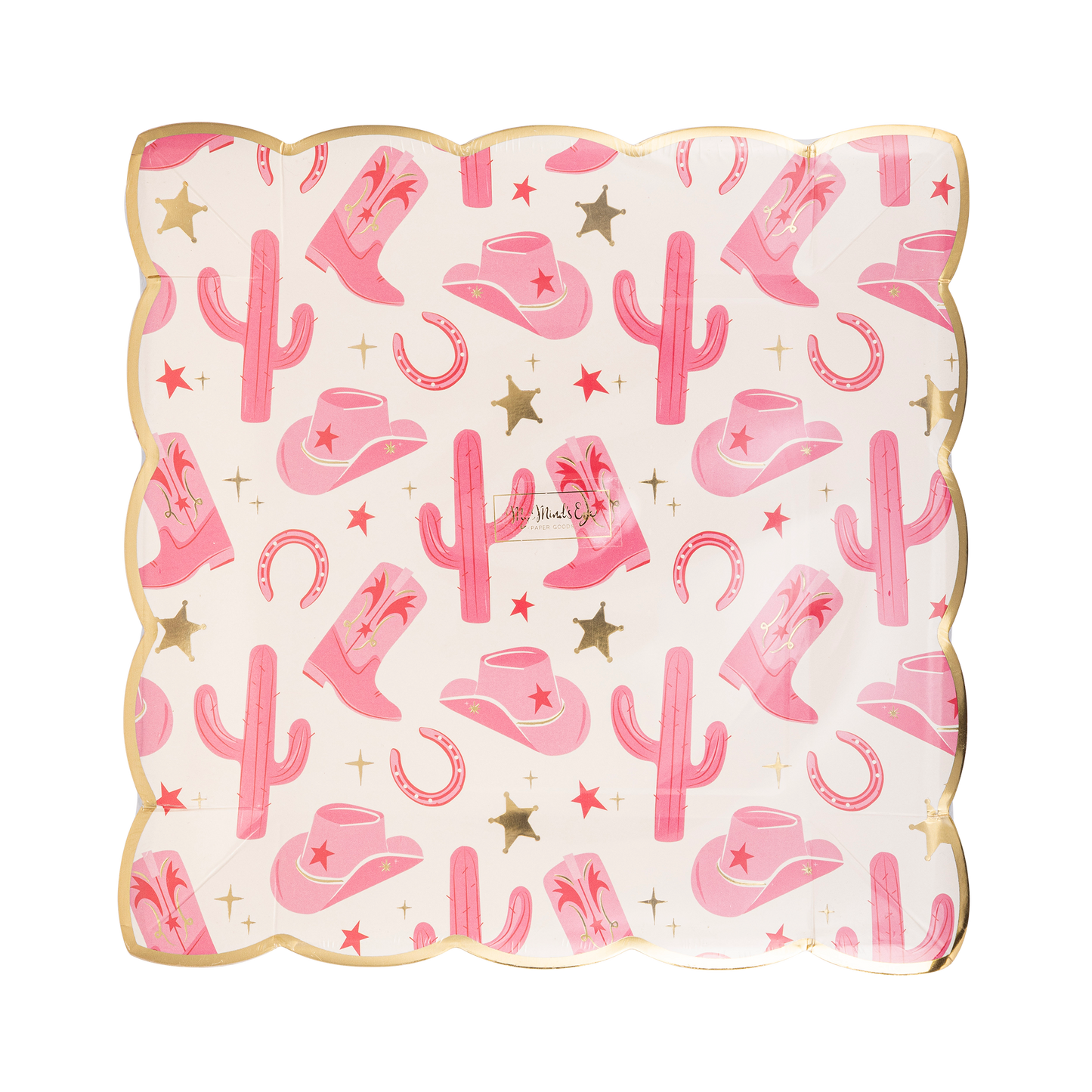 Let’s Go Girls Pattern Paper Plate