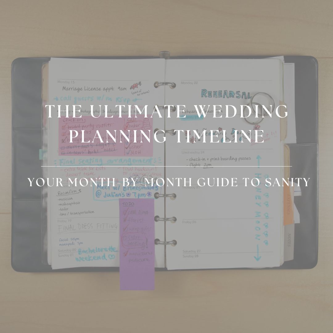 The Ultimate Wedding Planning Timeline: Your Month-by-Month Guide to Sanity