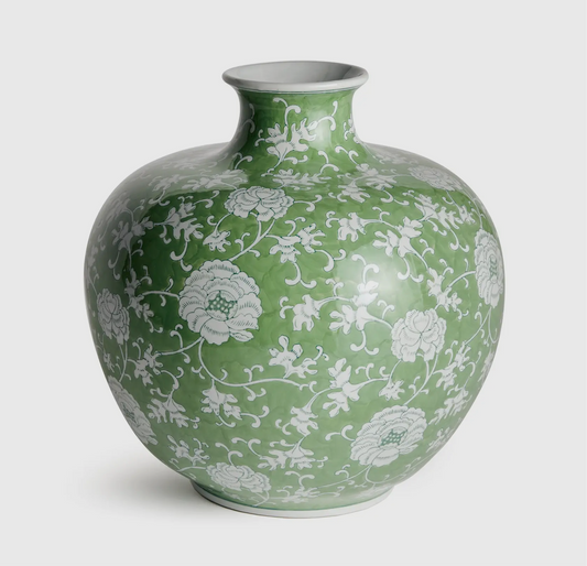 Sage Floral Vase