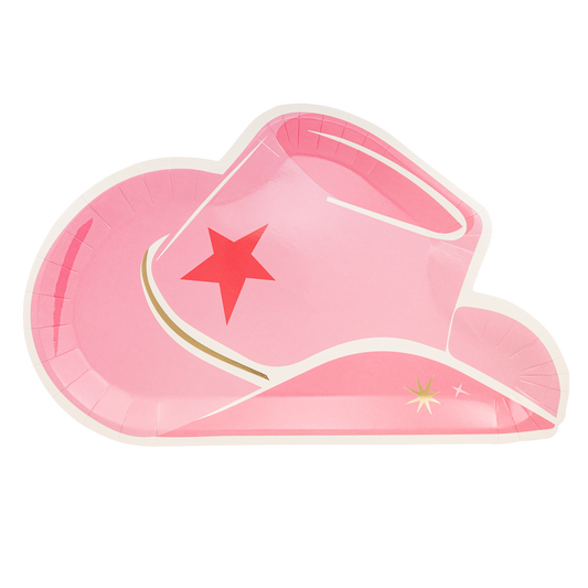 Let’s Go Girls Hat Shaped Paper Plate