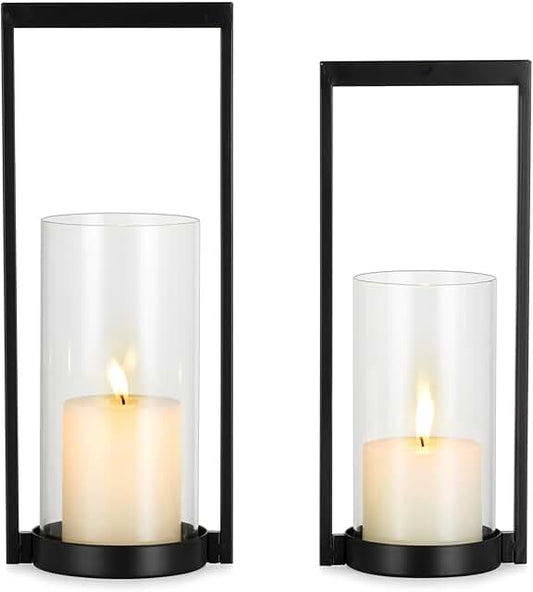 Pillar Candle Holders- Set of 2