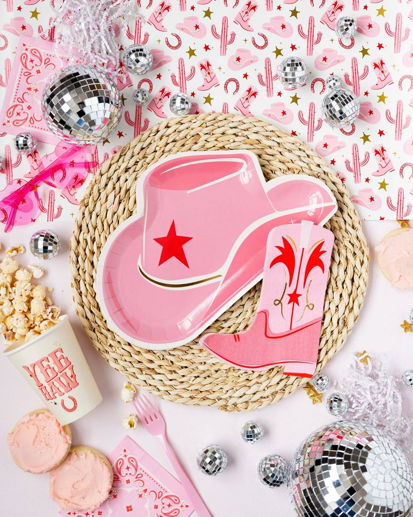 Let’s Go Girls Hat Shaped Paper Plate