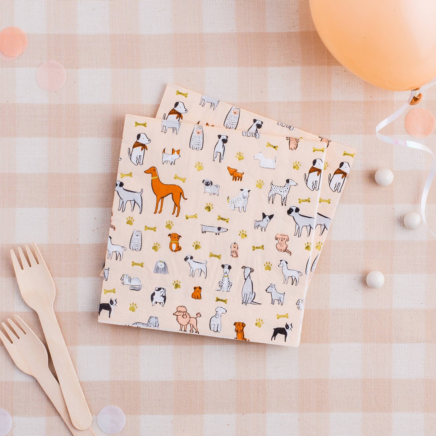 Bow Wow Large Napkins  - 16 Pk.