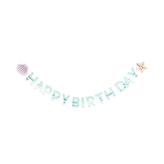 Under the Sea Happy Birthday Banner Set