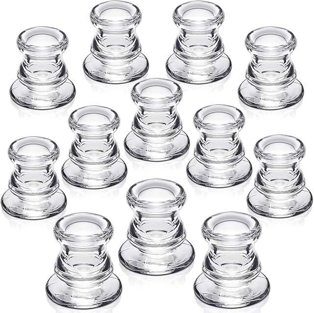 Clear Taper Candle Holder