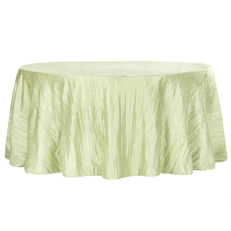 Accordion Taffeta Round Table Linen