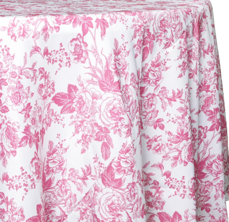 Pink Chinoiserie Table Linens