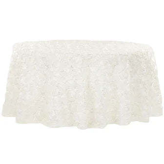 Satin Rosette Table Cloth