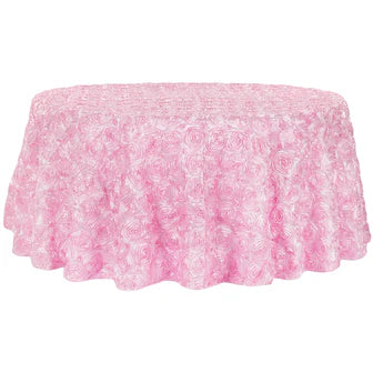 Satin Rosette Table Cloth