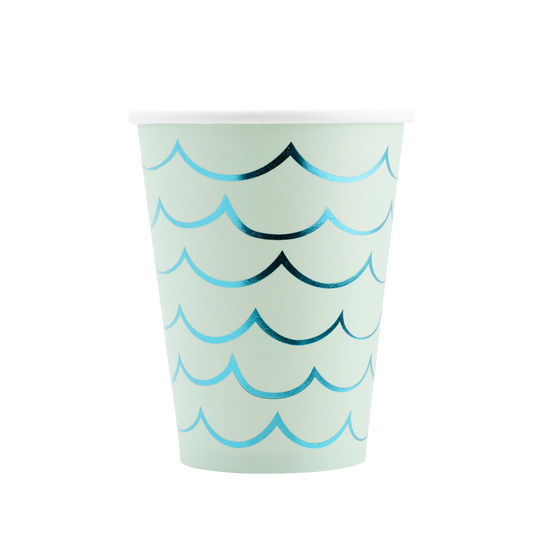 Under the Sea Mermaid Tail Paper Party Cups