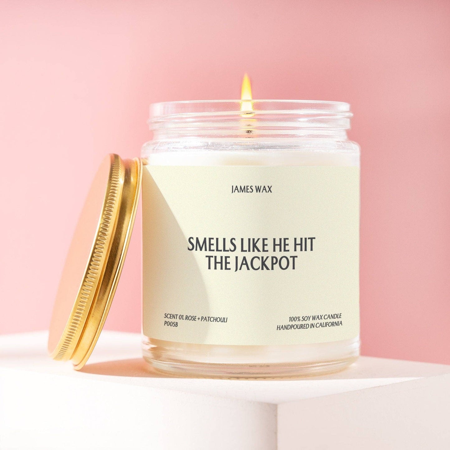 "He Hit the Jackpot" Candle